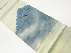 森に霞模様袋帯